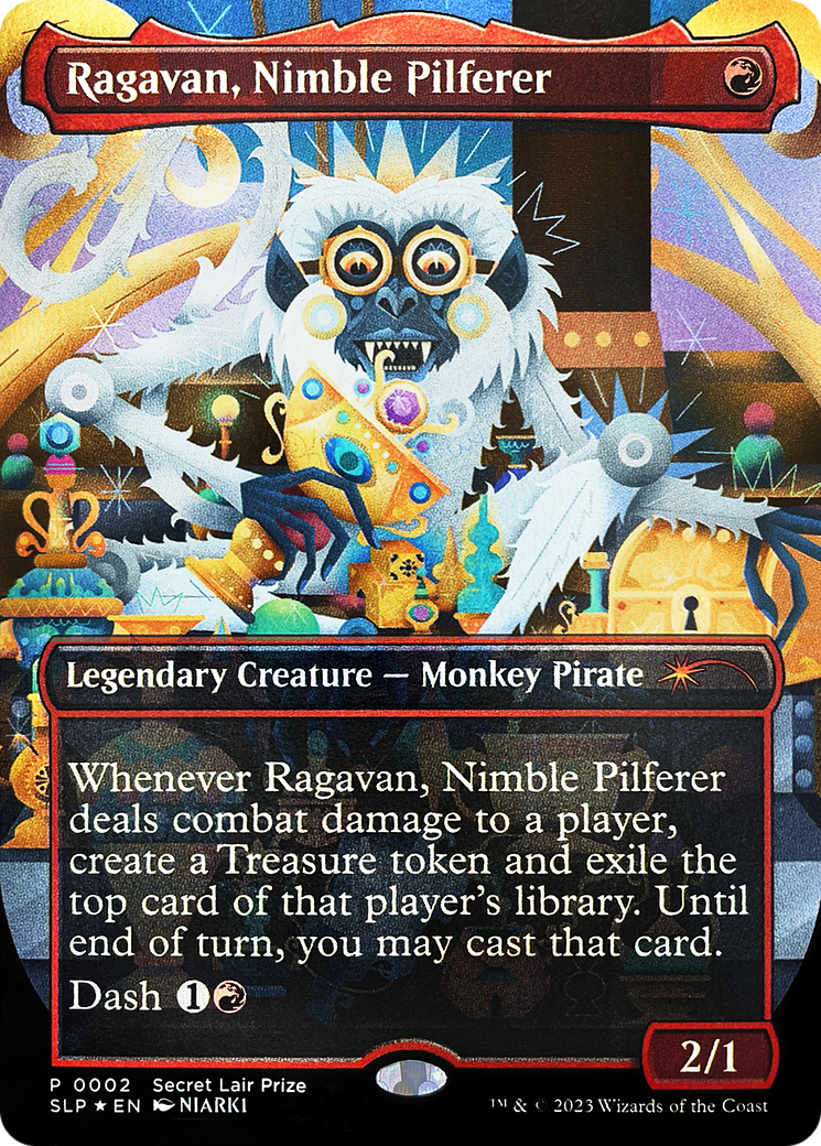 Ragavan, Nimble Pilferer (Borderless) [Secret Lair Showdown] | Kessel Run Games Inc. 