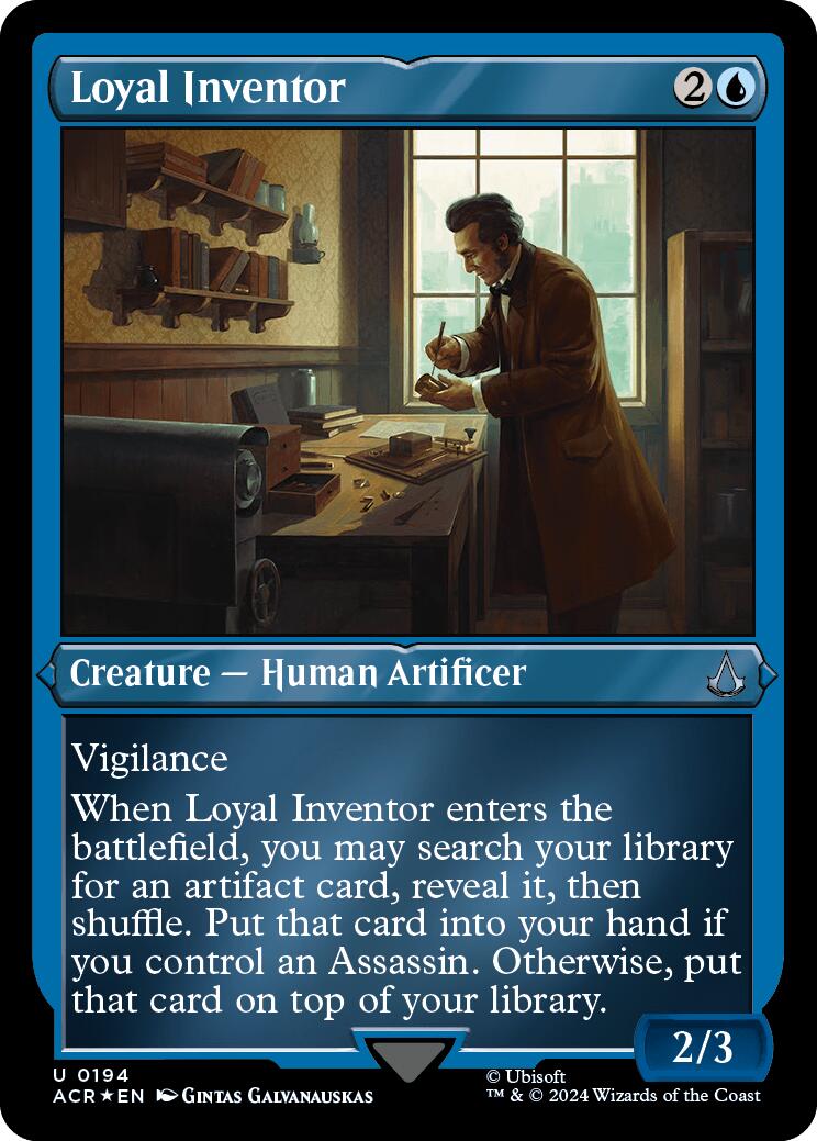 Loyal Inventor (Foil Etched) [Assassin's Creed] | Kessel Run Games Inc. 