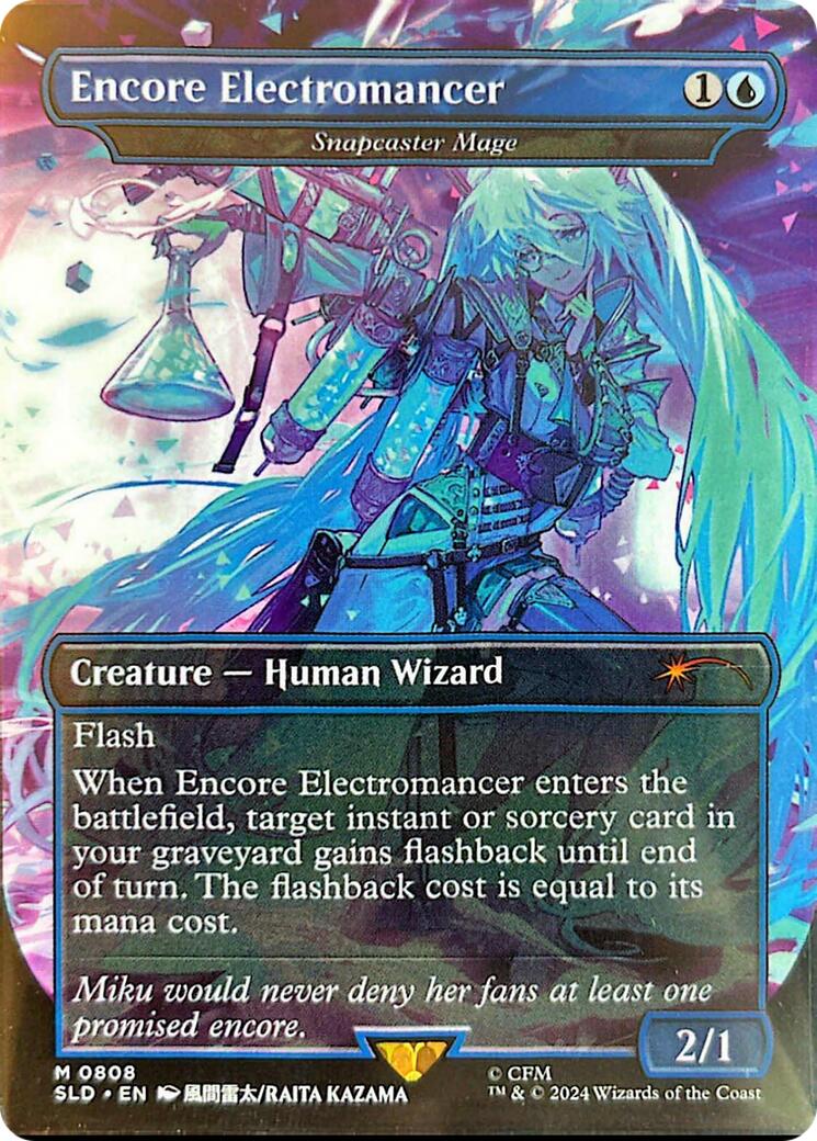 Encore Electromancer - Snapcaster Mage (Rainbow Foil) [Secret Lair Drop Series] | Kessel Run Games Inc. 