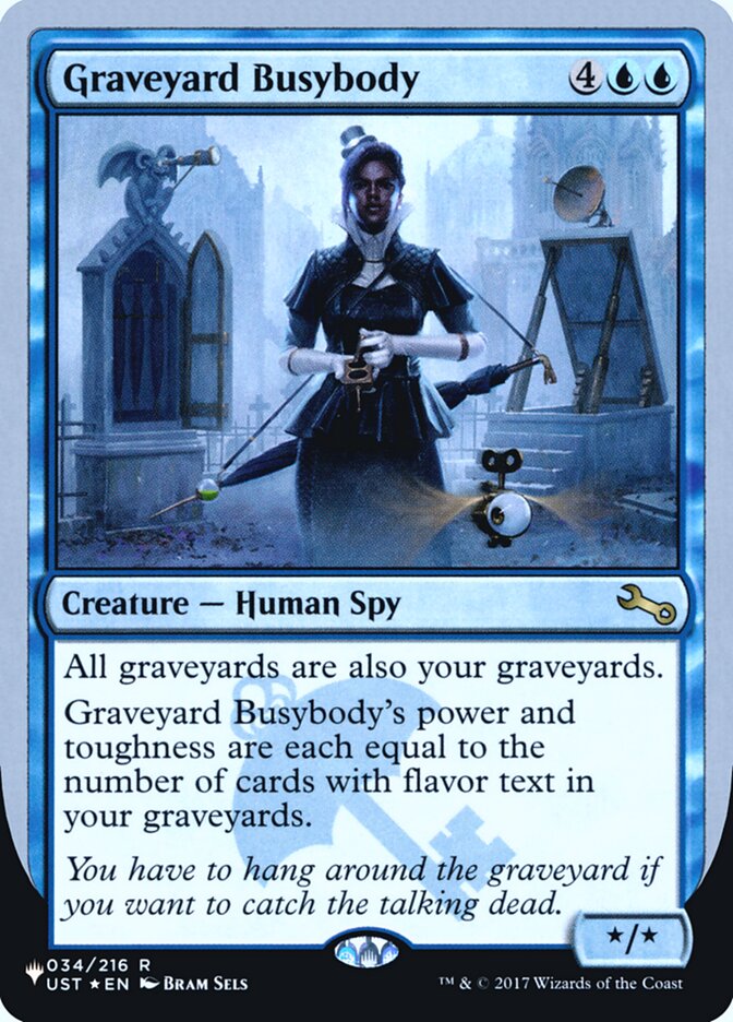 Graveyard Busybody (Unfinity Foil Edition) [The List] | Kessel Run Games Inc. 