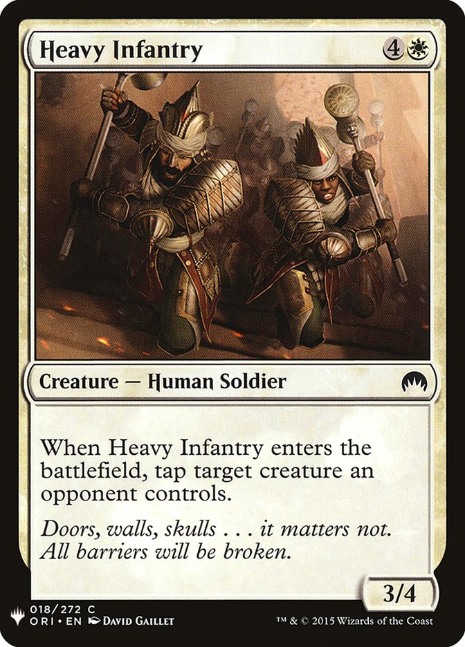 Heavy Infantry [Mystery Booster] | Kessel Run Games Inc. 