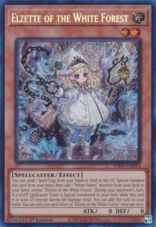 Elzette of the White Forest [INFO-EN014] Secret Rare | Kessel Run Games Inc. 