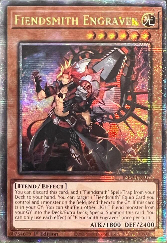 Fiendsmith Engraver (Quarter Century Secret Rare) [INFO-EN017] Quarter Century Secret Rare | Kessel Run Games Inc. 