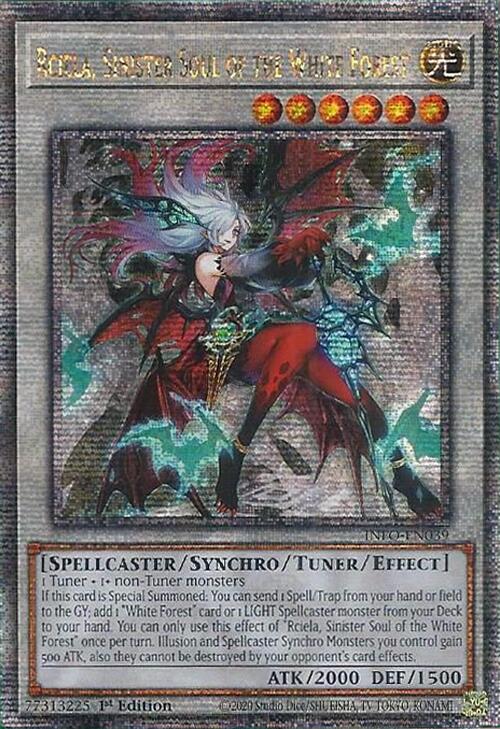 Rciela, Sinister Soul of the White Forest (Quarter Century Secret Rare) [INFO-EN039] Quarter Century Secret Rare | Kessel Run Games Inc. 