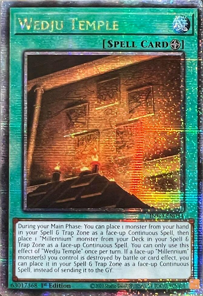 Wedju Temple (Quarter Century Secret Rare) [INFO-EN054] Quarter Century Secret Rare | Kessel Run Games Inc. 