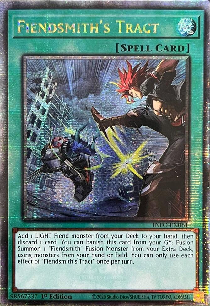 Fiendsmith's Tract (Quarter Century Secret Rare) [INFO-EN061] Quarter Century Secret Rare | Kessel Run Games Inc. 