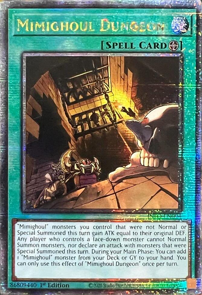 Mimighoul Dungeon (Quarter Century Secret Rare) [INFO-EN094] Quarter Century Secret Rare | Kessel Run Games Inc. 