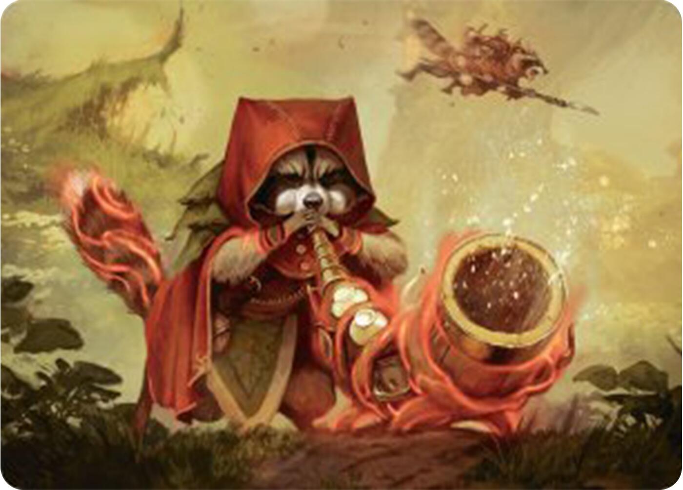 Raccoon Rallier Art Card [Bloomburrow Art Series] | Kessel Run Games Inc. 