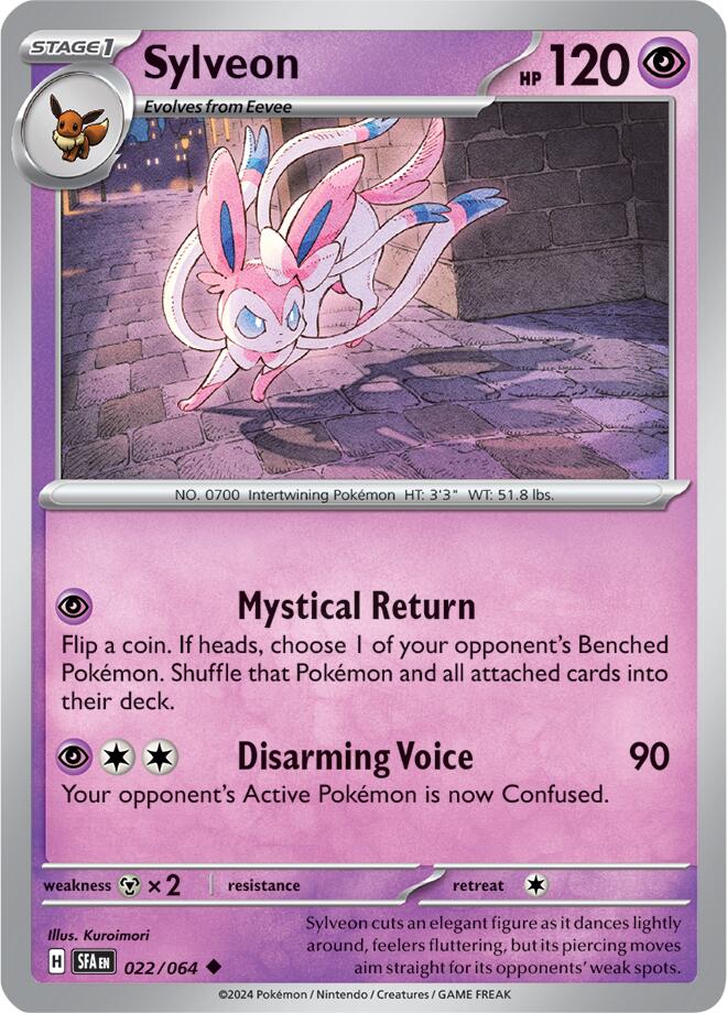 Sylveon (022/064) [Scarlet & Violet: Shrouded Fable] | Kessel Run Games Inc. 