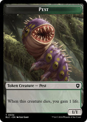 Pest // Shapeshifter Double-Sided Token [Bloomburrow Commander Tokens] | Kessel Run Games Inc. 