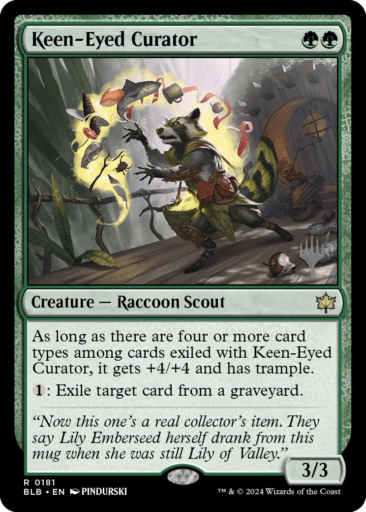 Keen-Eyed Curator (Promo Pack) [Bloomburrow Promos] | Kessel Run Games Inc. 