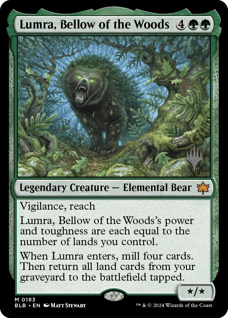 Lumra, Bellow of the Woods (Promo Pack) [Bloomburrow Promos] | Kessel Run Games Inc. 