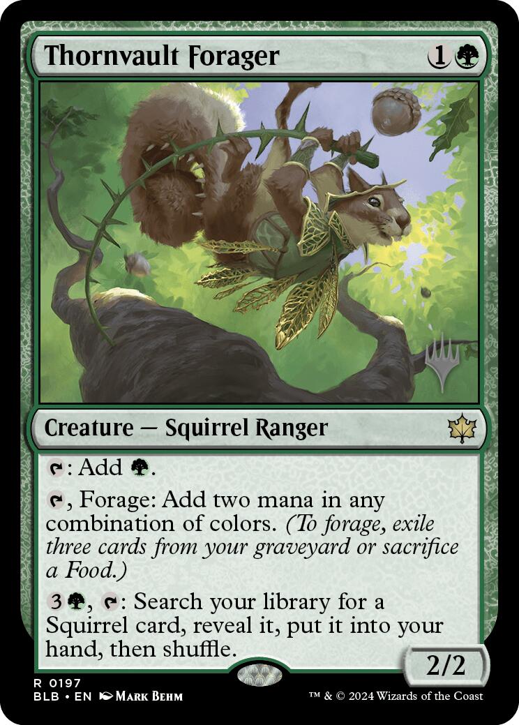 Thornvault Forager (Promo Pack) [Bloomburrow Promos] | Kessel Run Games Inc. 