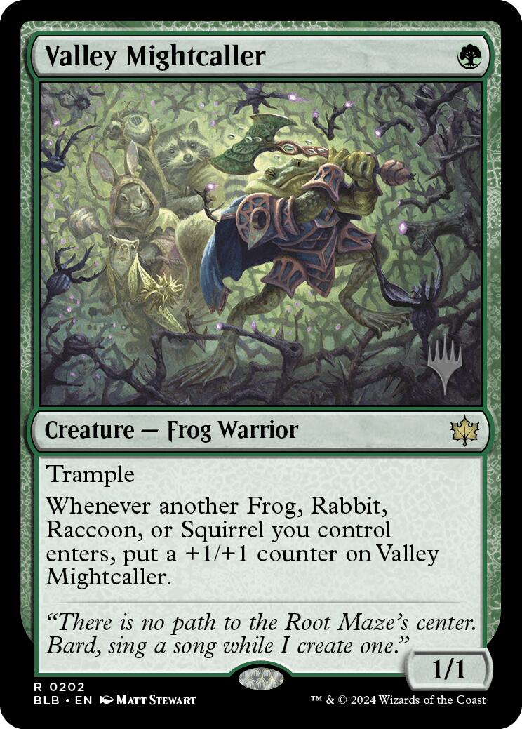 Valley Mightcaller (Promo Pack) [Bloomburrow Promos] | Kessel Run Games Inc. 