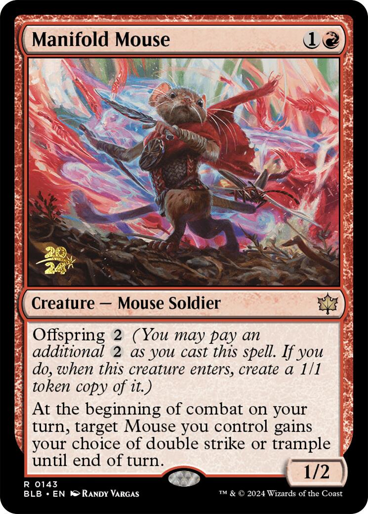 Manifold Mouse [Bloomburrow Prerelease Promos] | Kessel Run Games Inc. 