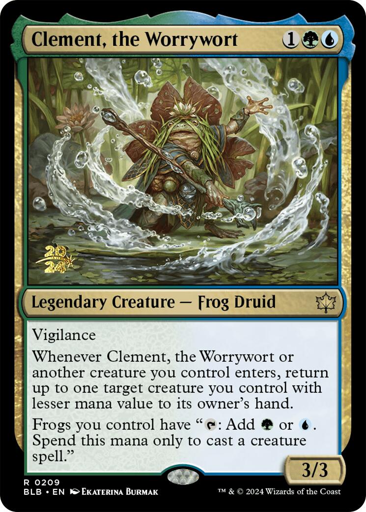 Clement, the Worrywort [Bloomburrow Prerelease Promos] | Kessel Run Games Inc. 