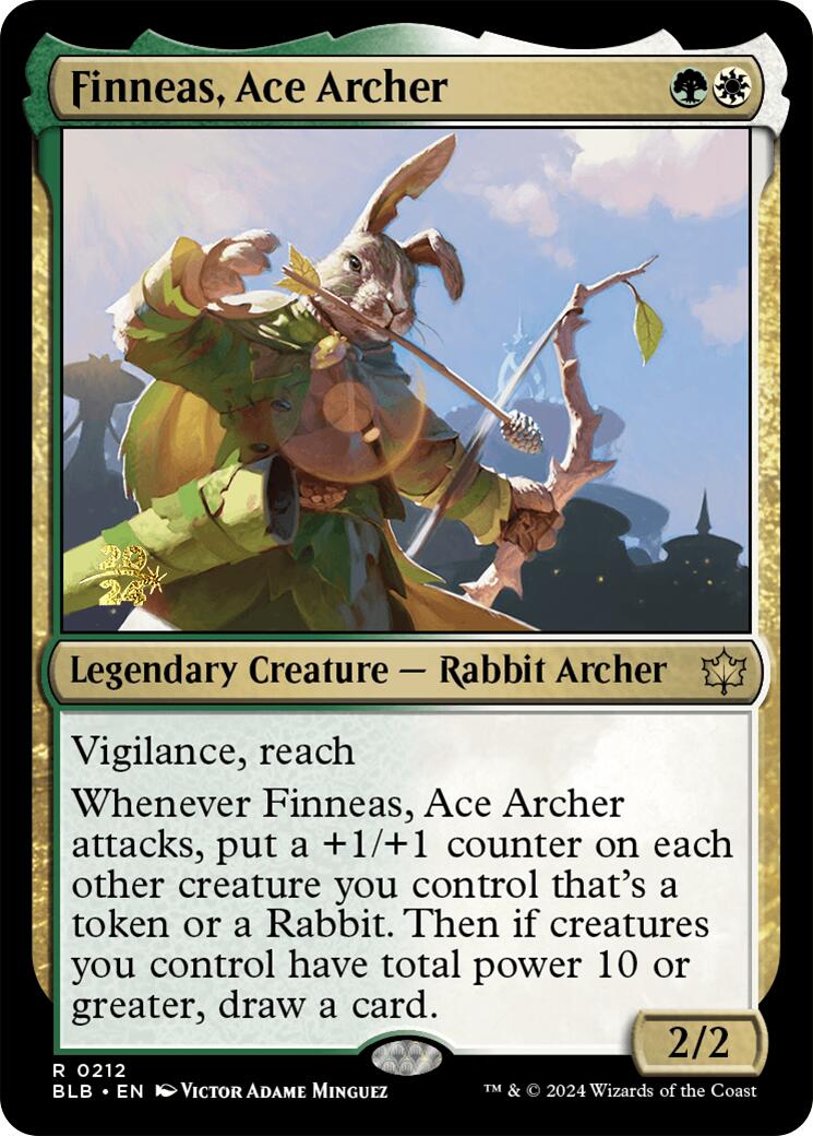 Finneas, Ace Archer [Bloomburrow Prerelease Promos] | Kessel Run Games Inc. 