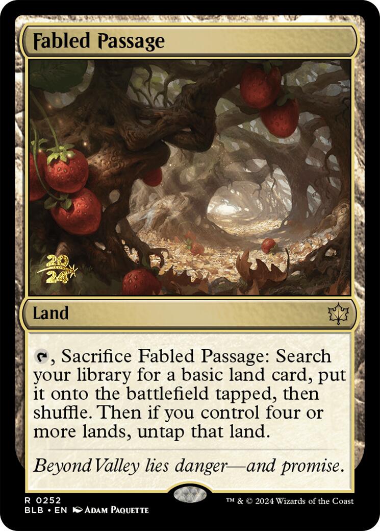 Fabled Passage [Bloomburrow Prerelease Promos] | Kessel Run Games Inc. 