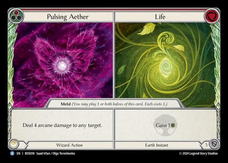 Pulsing Aether // Life [ROS018] (Rosetta)  Rainbow Foil | Kessel Run Games Inc. 