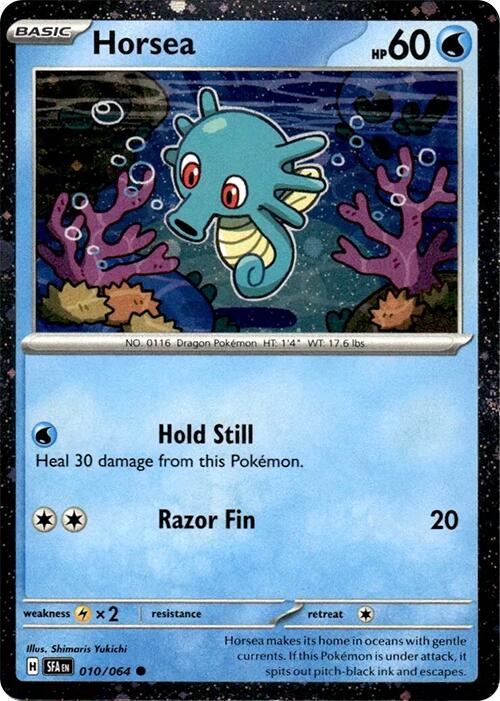 Horsea (010/064) (Cosmos Holo) [Miscellaneous Cards] | Kessel Run Games Inc. 