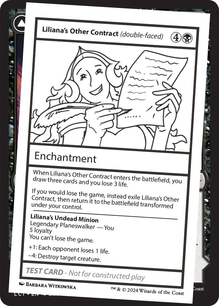 Liliana's Other Contract (double-faced) [Mystery Booster 2 Playtest Cards] | Kessel Run Games Inc. 