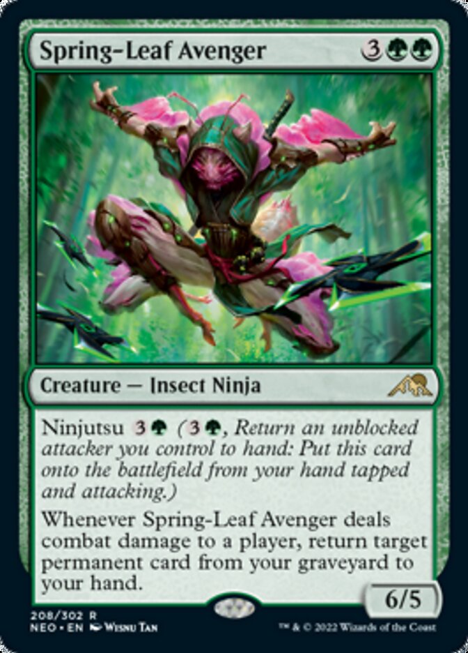 Spring-Leaf Avenger [Kamigawa: Neon Dynasty] | Kessel Run Games Inc. 