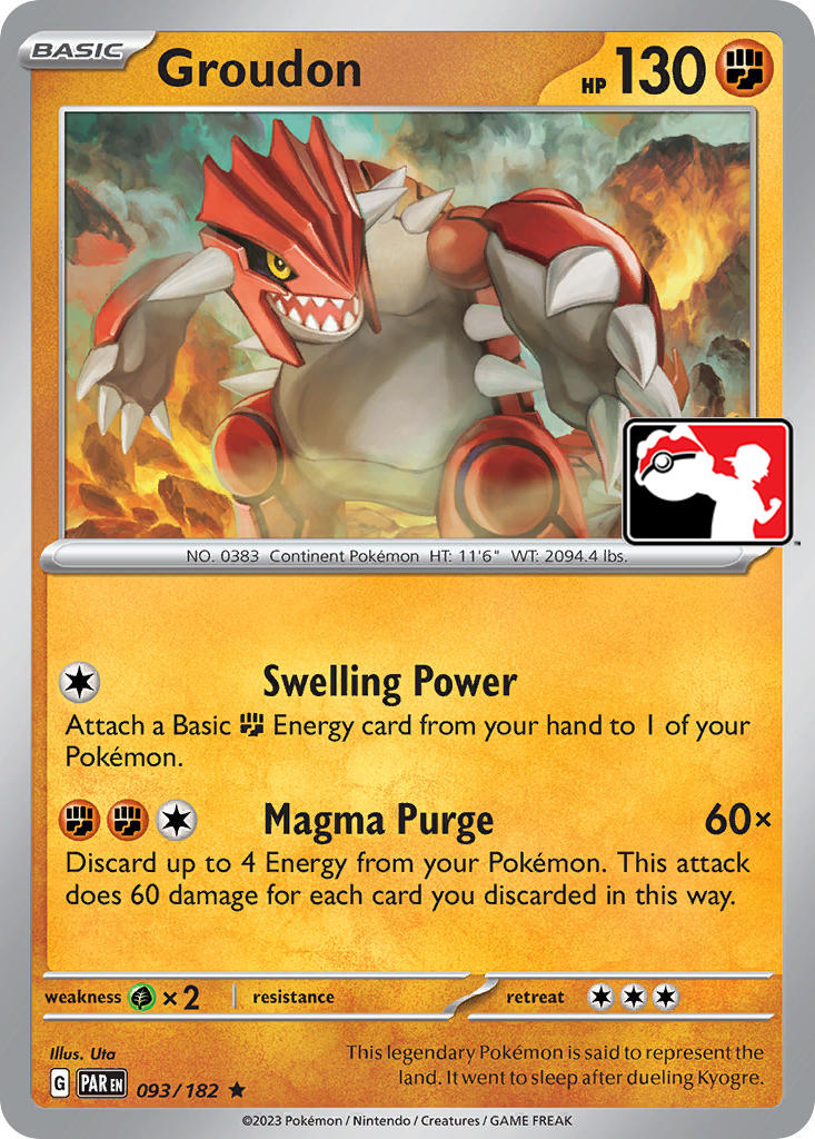 Groudon (093/182) [Prize Pack Series Five] | Kessel Run Games Inc. 