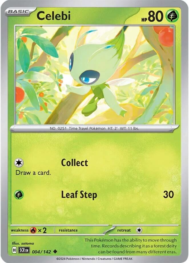 Celebi (004/142) [Scarlet & Violet: Stellar Crown] | Kessel Run Games Inc. 