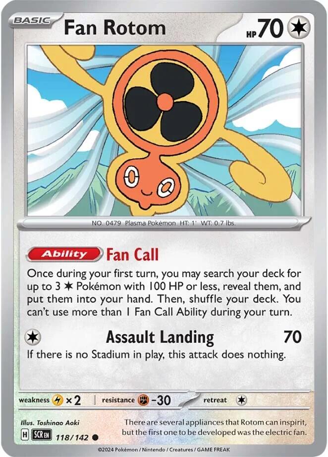 Fan Rotom (118/142) [Scarlet & Violet: Stellar Crown] | Kessel Run Games Inc. 