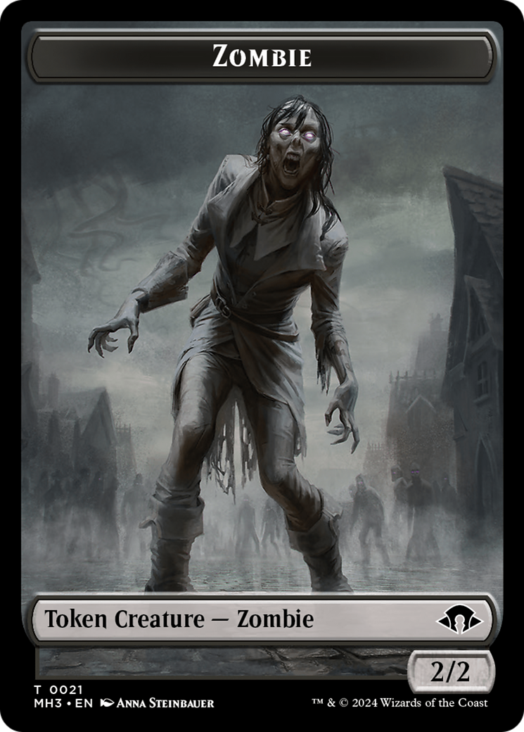 Zombie Token [Modern Horizons 3 Tokens] | Kessel Run Games Inc. 