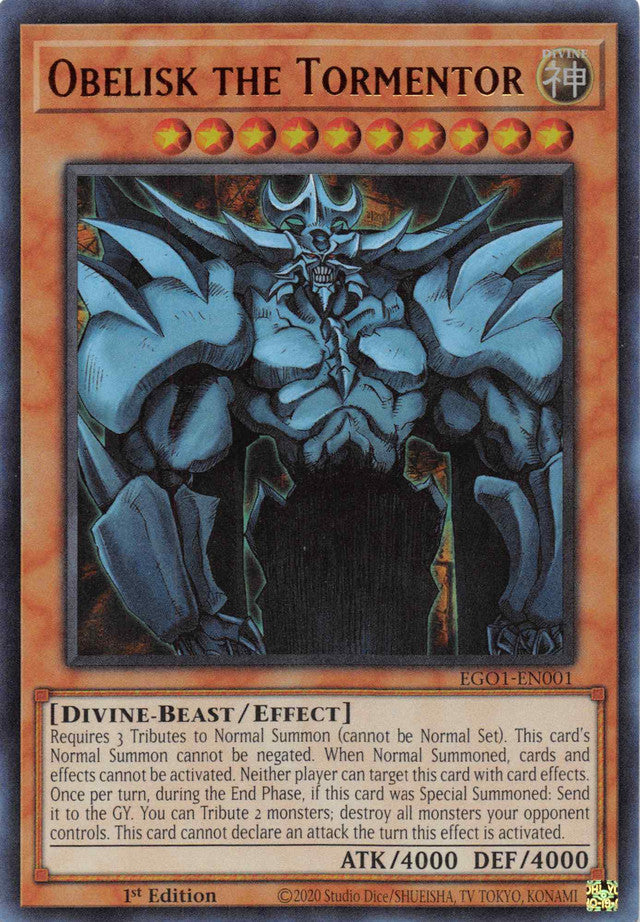 Obelisk the Tormentor [EGO1-EN001] Ultra Rare | Kessel Run Games Inc. 