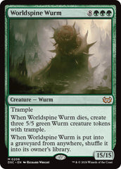 Worldspine Wurm [Duskmourn: House of Horror Commander] | Kessel Run Games Inc. 