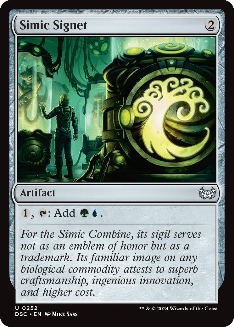 Simic Signet [Duskmourn: House of Horror Commander] | Kessel Run Games Inc. 