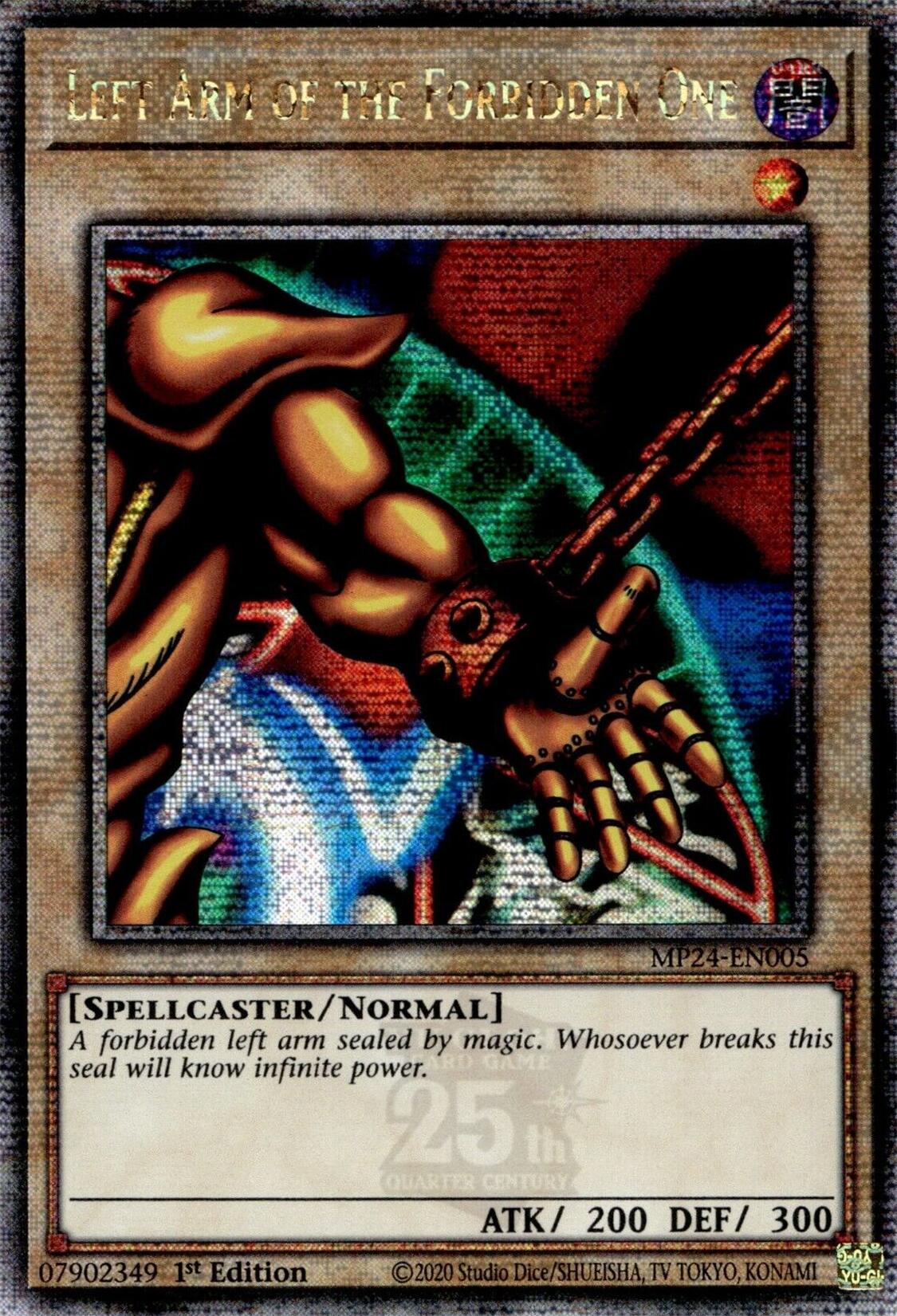 Left Arm of the Forbidden One [MP24-EN005] Quarter Century Secret Rare | Kessel Run Games Inc. 