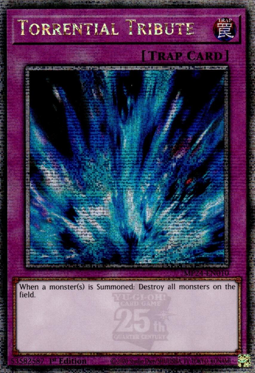 Torrential Tribute [MP24-EN010] Quarter Century Secret Rare | Kessel Run Games Inc. 