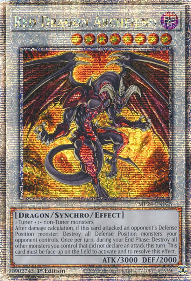 Red Dragon Archfiend [MP24-EN025] Quarter Century Secret Rare | Kessel Run Games Inc. 