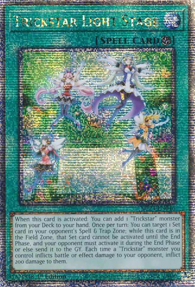 Trickstar Light Stage [MP24-EN046] Quarter Century Secret Rare | Kessel Run Games Inc. 