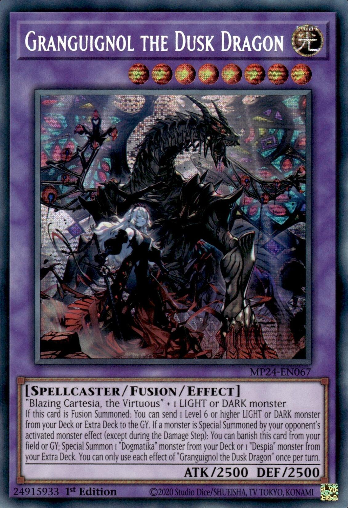 Granguignol the Dusk Dragon [MP24-EN067] Prismatic Secret Rare | Kessel Run Games Inc. 