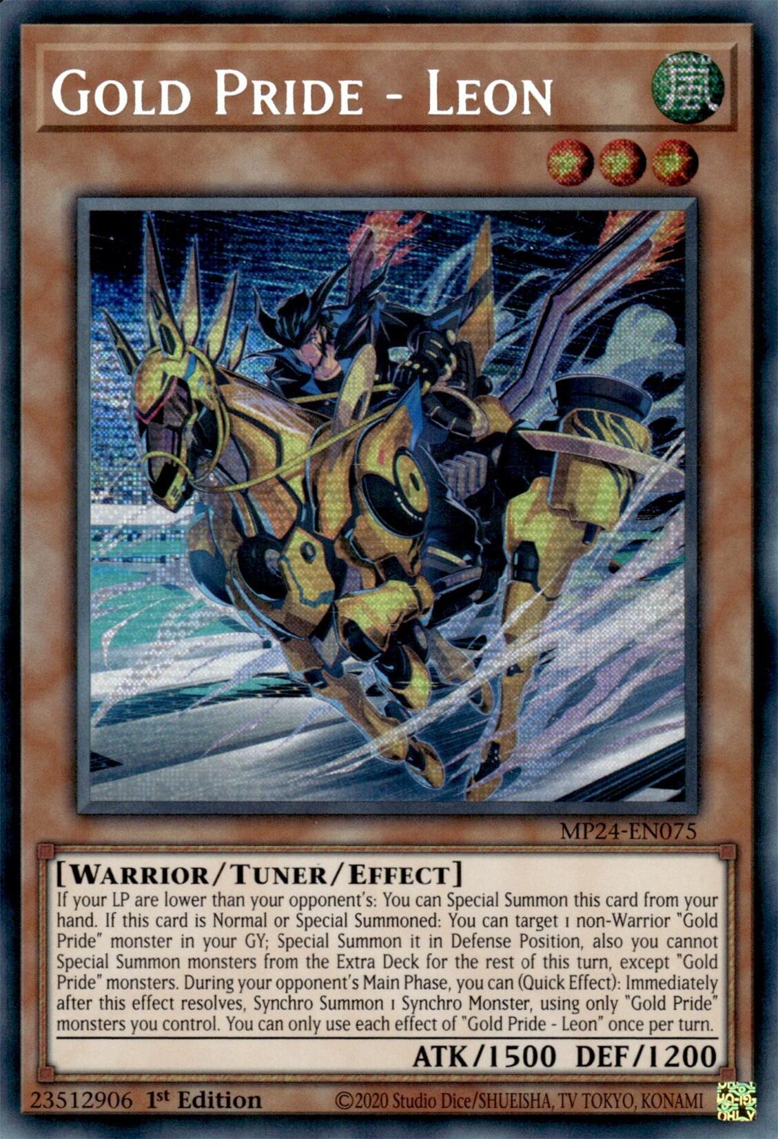 Gold Pride - Leon [MP24-EN075] Prismatic Secret Rare | Kessel Run Games Inc. 