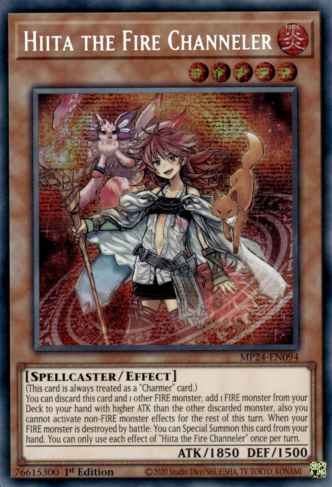 Hiita the Fire Channeler [MP24-EN094] Prismatic Secret Rare | Kessel Run Games Inc. 