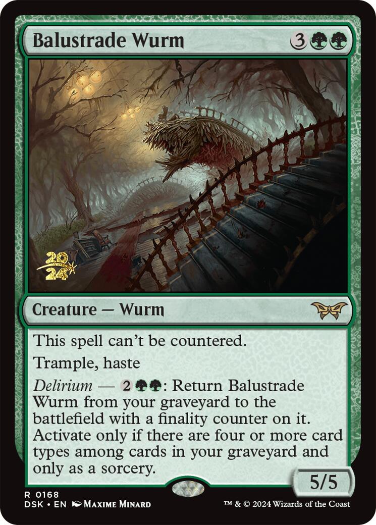 Balustrade Wurm [Duskmourn: House of Horror Prerelease Promos] | Kessel Run Games Inc. 