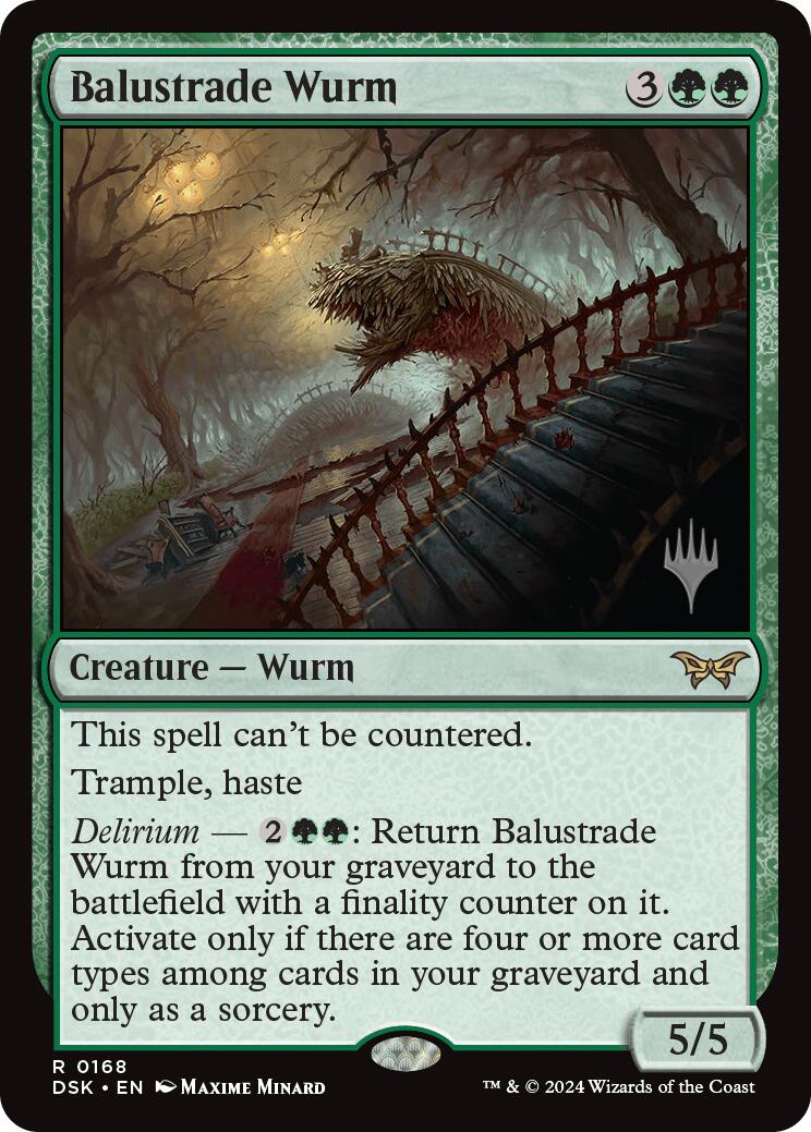 Balustrade Wurm [Duskmourn: House of Horror Promos] | Kessel Run Games Inc. 