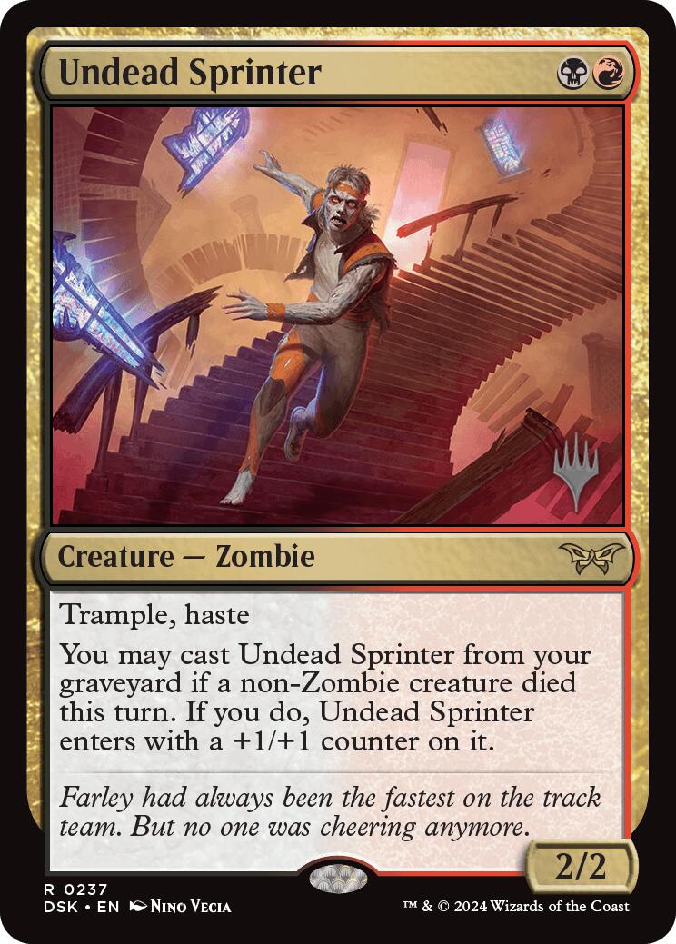 Undead Sprinter [Duskmourn: House of Horror Promos] | Kessel Run Games Inc. 