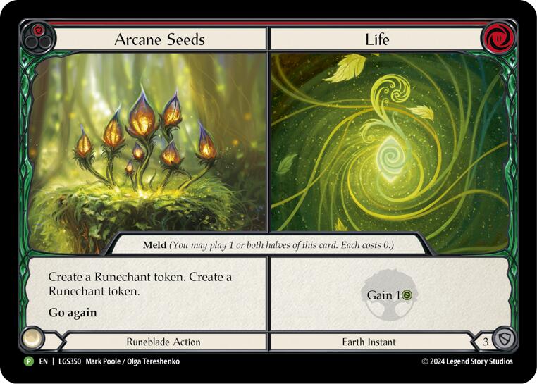 Arcane Seeds // Life - LGS350 [LGS350] (Promo)  Cold Foil | Kessel Run Games Inc. 