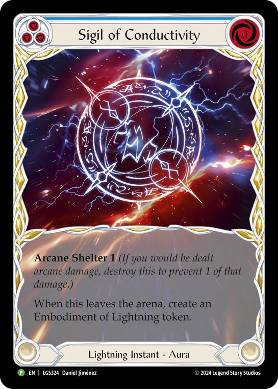 Sigil of Conductivity (Extended Art) - LGS324 [LGS324] (Promo)  Rainbow Foil | Kessel Run Games Inc. 