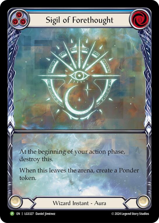 Sigil of Forethought (Extended Art) - LGS327 [LGS327] (Promo)  Rainbow Foil | Kessel Run Games Inc. 