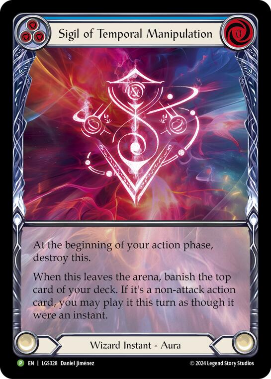 Sigil of Temporal Manipulation (Extended Art) - LGS328 [LGS328] (Promo)  Rainbow Foil | Kessel Run Games Inc. 