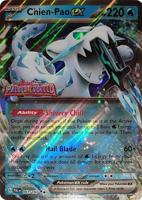 Chien-Pao ex (061/193) (Jumbo) [Scarlet & Violet: Paldea Evolved] | Kessel Run Games Inc. 