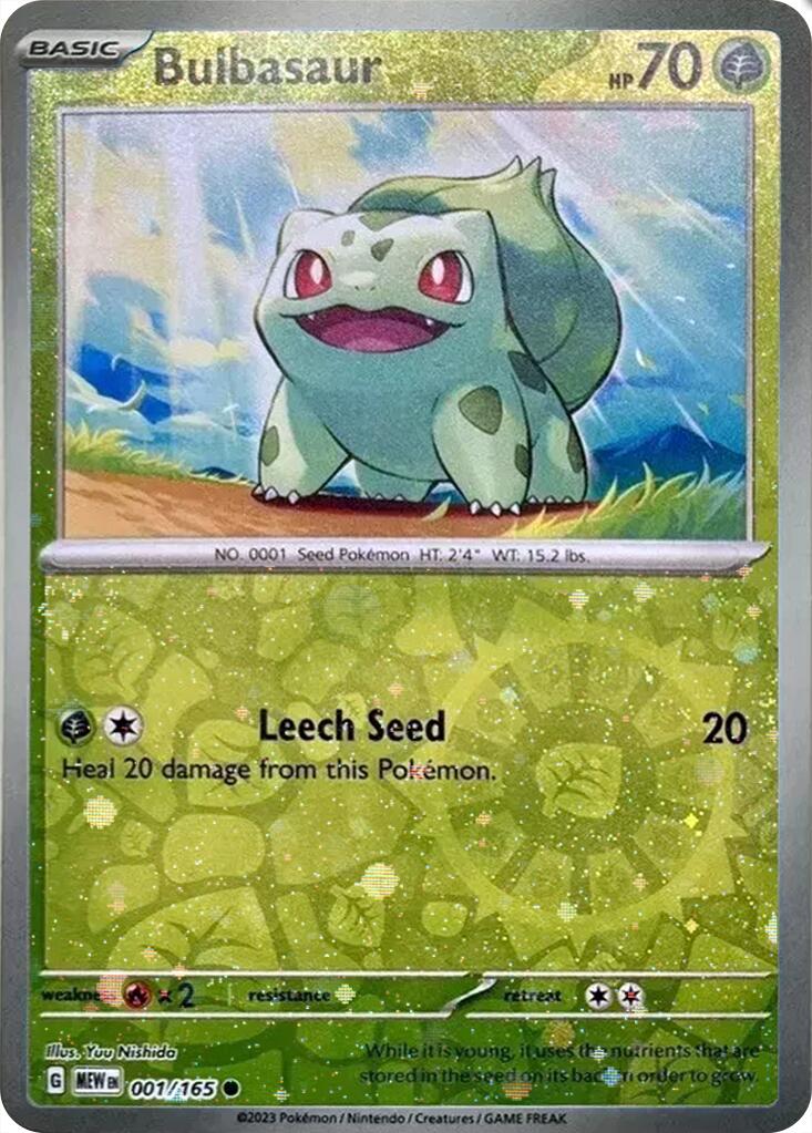 Bulbasaur (001/165) (Cosmos Holo) (Costco Exclusive) [Miscellaneous Cards] | Kessel Run Games Inc. 