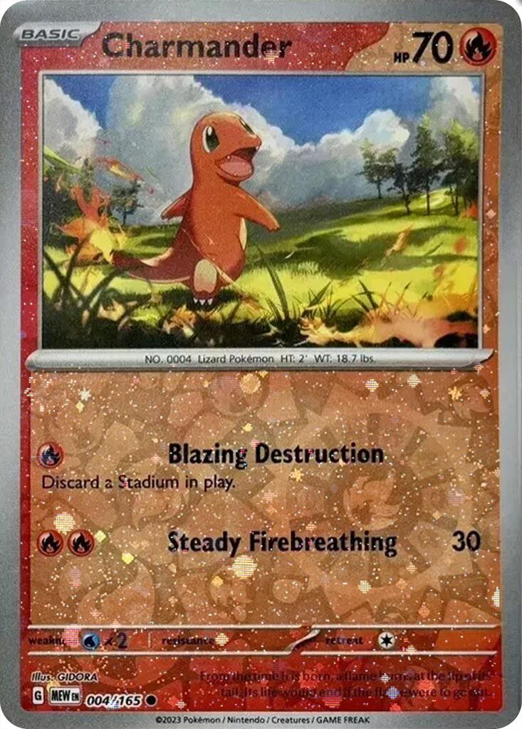 Charmander (004/165) (Cosmos Holo) (Costco Exclusive) [Miscellaneous Cards] | Kessel Run Games Inc. 